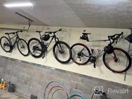 img 1 attached to Wall Mount Bicycle Rack For Garage - Qualward Bike Hanger Cycling Pedal Storage Stand. review by Brian Wersching