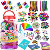 jumbo arts and crafts supplies kit for kids ages 4-9 - assorted diy crafting collage set логотип