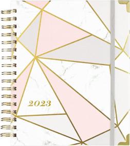 img 4 attached to Stay Organized & Productive With The 2023 Weekly & Monthly Planner - Tabbed, Thick Paper, Back Pocket, And Gift Box Included!