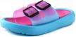 kids' lightweight slide sandals by lonsoen - perfect for beach, pool, bath, and more - toddler/little kid water shoes and slippers logo