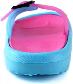 img 2 attached to Kids' Lightweight Slide Sandals By LONSOEN - Perfect For Beach, Pool, Bath, And More - Toddler/Little Kid Water Shoes And Slippers