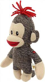 img 1 attached to 6-Inch Plushland Original Hand Knitted Curioso Brown Sock Monkey Stuffed Animal Toy - Perfect Gift For Kids, Babies, Teens & Girls/Boys!