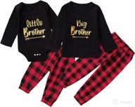 aslaylme baby girls matching sister outfit - christmas clothes for big and little sisters логотип