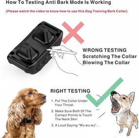 img 1 attached to 🐶 Dobe Dog Bark Collar - Waterproof 2 in 1 Training Collar with Shock Vibration Beep, Remote Control Anti-Bark for Small Medium Large Dogs (2600ft)
