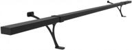 5ft heavy duty steel bar foot rail kit - крепление под столешницей для комфорта и стабильности в помещении и на улице - amsoom (черный) логотип