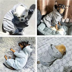img 1 attached to Clothes Costume Hoodie Winter Sweatshirt Dogs