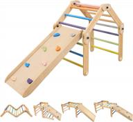 experience endless fun and exploration with dripex climbing triangle: 10 changing modes, colorful pikler triangle climber, reversible ramp, foldable montessori indoor playground, and safe paint logo