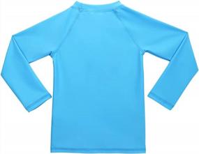 img 3 attached to Protect Your Little Girl From Harmful UV Rays With A UPF 50+ Long Sleeve Rashguard For Swimming, Beach & Pool Fun