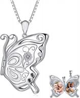 подвеска-медальон с бабочкой из стерлингового серебра 925 пробы: держите свои воспоминания рядом с нашим потрясающим ожерельем с фото для женщин логотип