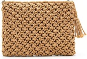 img 2 attached to Shoulder Clutch Hand Woven Crossbody Envelope Women's Handbags & Wallets ~ Clutches & Evening Bags