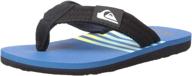 quiksilver molokai layback youth sandal boys' shoes : sandals logo