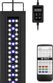img 4 attached to NICREW RGB+W 24/7 LED Aquarium Light: Remote Control, Full Spectrum, 12W Planted Freshwater Tank Light