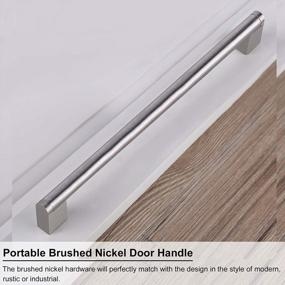img 2 attached to 50 Pack 10" Stainless Steel Kitchen Drawer Pulls - Brushed Nickel Boss Bar Cabinet Handles