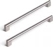 50 pack 10" stainless steel kitchen drawer pulls - brushed nickel boss bar cabinet handles logo