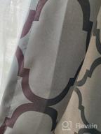 img 1 attached to Stylish Moroccan Inspired Blackout Curtains With Grommet Top For Living Room - 52 X 84 Inches, Red (1 Panel), By Melodieux review by Patrick Cooney