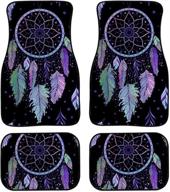 chaqlin dreamcatcher car floor mats - premium quality 4-piece full set, all-weather vehicle floor mat carpet логотип