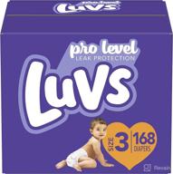 luvs size 3 triple leakguards diapers (168 count) - packaging may vary, enhanced seo logo