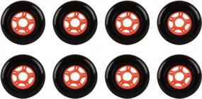img 4 attached to Upgrade Your Skating Experience With RaceBon'S 8-Pack Of 72Mm 85A Polyurethane Wheels With Bearings