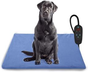 img 4 attached to Premium Upgraded Pet Heating Pad: Waterproof, Timer, Adjustable Temperature & Auto Off - Ideal for Dogs and Cats