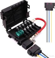 🔋 1j0937550 battery fuse box terminal with wiring harness pigtail connector - compatible with 99-04 vw beetle jetta bora golf mk4 логотип