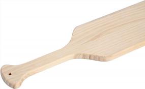 img 2 attached to Unfinished Wooden Greek Paddles For DIY Home Decor - Solid Pine Frat Paddle For Greek Sororities And Fraternities