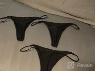 img 1 attached to Get Beach-Ready With ETAOLINE'S Solid G-String Thong Bikini Bottoms For Women review by Robby Fingaw