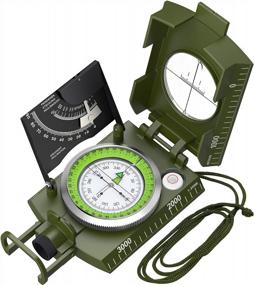 img 4 attached to Get Accurate Navigation With Proster'S Professional Military Compass - Perfect For Camping, Hunting, Hiking And Geology Activities!