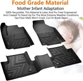 img 2 attached to KEYOOG All Weather Automotive Accessories Compatible Interior Accessories : Floor Mats & Cargo Liners