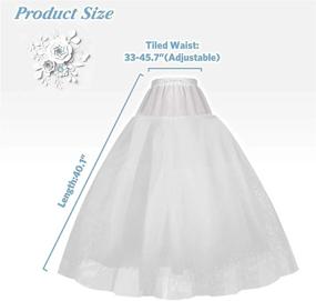 img 2 attached to Women'S Wedding Petticoat Crinoline Underskirt Slips For Bridal Gowns