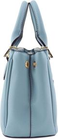 img 3 attached to Classic Triple Handle Satchel Around Women's Handbags & Wallets : Satchels