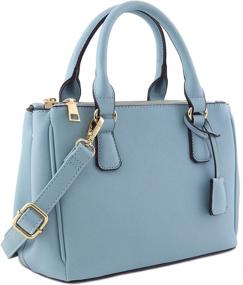 img 4 attached to Classic Triple Handle Satchel Around Women's Handbags & Wallets : Satchels