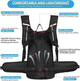 img 2 attached to 🎒 CITCAR Hydration Backpack with 3L Water Bladder - Ideal Water Backpack for Hiking, Running, and Cycling - Fits Men, Women, and Kids - Keep Liquids Cool for Up to 5 Hours