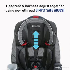 img 2 attached to 🚗 GRACO Nautilus 65 LX 3-in-1 Harness Booster Car Seat, Conley: Ultimate Safety and Comfort for Your Child