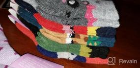 img 7 attached to Теплые и уютные шерстяные носки для детей - мягкие и плотные зимние носки с животным, 6 пар