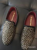 img 1 attached to Enzo 👠 Romeo Glittering Rhinestone Moccasins review by Matthew Davenport