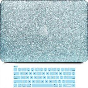 img 4 attached to B BELK MacBook Pro 16 Inch Case 2021 2020 2019 Release A2141 - Sparkly PU Leather Hard Shell with Keyboard Cover - Touch Bar & Touch ID - Protective Shell