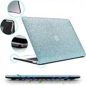 img 2 attached to B BELK MacBook Pro 16 Inch Case 2021 2020 2019 Release A2141 - Sparkly PU Leather Hard Shell with Keyboard Cover - Touch Bar & Touch ID - Protective Shell