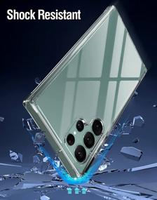img 2 attached to Чехол для Samsung Galaxy S22 Ultra 5G 6,8 дюйма (2022 г.) серии Poetic Lumos: ультратонкий, тонкий, прозрачный, противоударный защитный чехол, устойчивый к пожелтению и царапинам, прозрачный