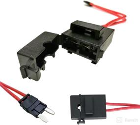 img 1 attached to 🔌 Specialized ECU Repair Car Fuse Holder Connector - Mini ATM, 32V, 20 Amp, 16 Gauge, Red Wire Cable - Efficient Tap and Test for Automotive Circuits, Ideal for Hard To Reach Fusebox Panels - 11.5 Inch