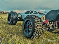 img 1 attached to Set Of 2 ARMA AR510092 Dboots Backflip 3.8" MT 6S RC Monster Truck Tires Mounted On Multi-Spoke 17Mm Hex Wheels With Foam Inserts - Black review by David Turner