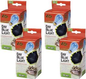 img 2 attached to 💡 Zilla 4 Pack of 50 Watts Day Blue Incandescent Bulbs for Reptile Heat Lamp