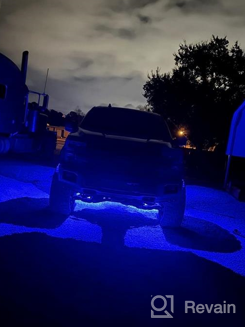 img 1 attached to Upgrade Your Off-Road Experience With OPT7 LED RGBW Rock Lights - 8Pcs Bluetooth Controlled Lighting Kit With Soundsync, Multicolor Modes, And IP68 Waterproofing! review by John Benjamin