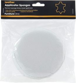 img 3 attached to 🧽 Leather Applicator Sponges by FurnitureClinic, Including 2 Microfiber Cloth Applicator Pads for Effective Leather Cleaning, Wax Application, Balm & Oil Treatments, and More