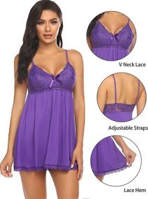 img 2 attached to Avidlove Sleepwear Babydoll Chemise Nightgown Women's Clothing - Lingerie, Sleep & Lounge