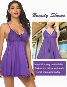 img 3 attached to Avidlove Sleepwear Babydoll Chemise Nightgown Women's Clothing - Lingerie, Sleep & Lounge