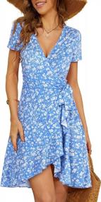 img 3 attached to Flaunt Your Style: MSBASIC Women'S Floral Dress, Perfect For Summer!