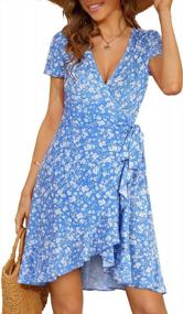 img 4 attached to Flaunt Your Style: MSBASIC Women'S Floral Dress, Perfect For Summer!