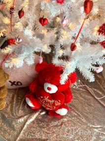 img 6 attached to Добавьте блеска своему Рождеству с 48-дюймовой юбкой TRLYC Blush Sequin Tree - идеально подходит для внутреннего и наружного украшения!