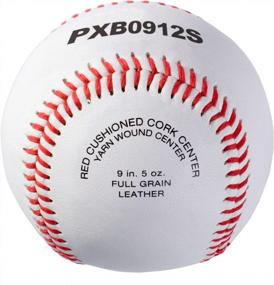 img 3 attached to Молодежные бейсбольные мячи PHINIX из цельнозерновой кожи - набор из 12 шт.