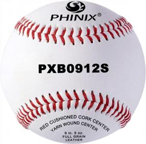 img 4 attached to Молодежные бейсбольные мячи PHINIX из цельнозерновой кожи - набор из 12 шт.